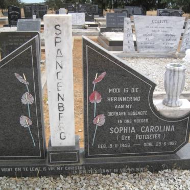 SPANGENBERG Sophia Carolina nee POTGIETER 1946-1997