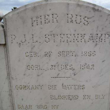 STEENKAMP P.J.L. 1866-1942