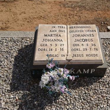 STEENKAMP Johannes Jacobus 1926-1976 &amp; Martha Johanna 1927-2016