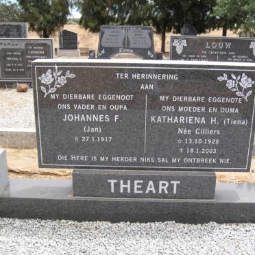 THEART Johannes F. 1917- &amp; Kathariena H. CILLIERS 1928-2003