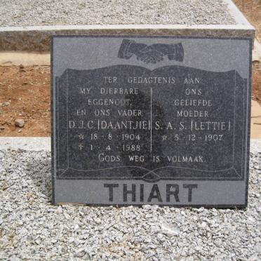 THIART D.J.C. 1904-1988 &amp; S.A.S. 1907-