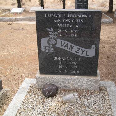 ZYL Willem A., van 1895-1981 &amp; Johanna J.E. 1902-1979