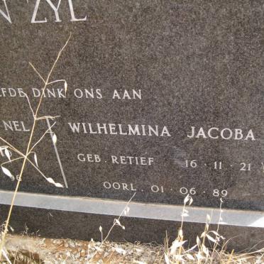 ZYL Elias Albertus Nel, van 1910-1998 &amp; Wilhelmina Jacoba RETIEF 1921-1989