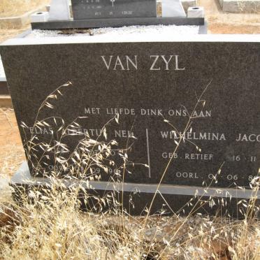 ZYL Elias Albertus Nel, van 1910-1998 &amp; Wilhelmina Jacoba RETIEF 1921-1989