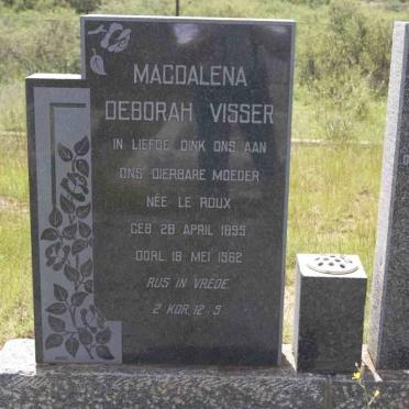 VISSER Magdalena Deborah nee LE ROUX 1895-1962