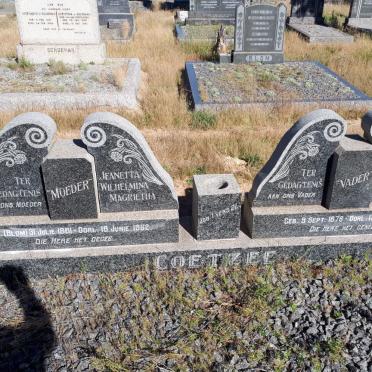 COETZEE Jacobus Marthinus 1876-1939 &amp; Jeanetta Wilhelmina Magrietha BLOM 1881-1962
