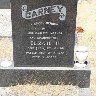 CARNEY Elizabeth nee BAIN 1901-1977