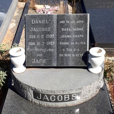 JACOBS Daniel Jacobus 1932-1989