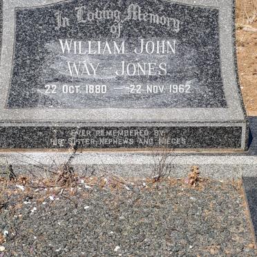 JONES William John, WAY 1880-1962