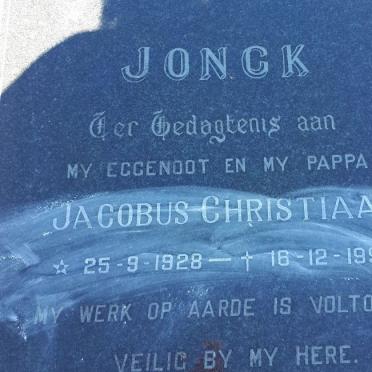 JONCK Jacobus Christiaan 1928-1997