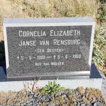 RENSBURG Cornelia Elizabeth, Janse van nee BESTER 1908-1960