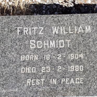 SCHMIDT Fritz William 1904-1980