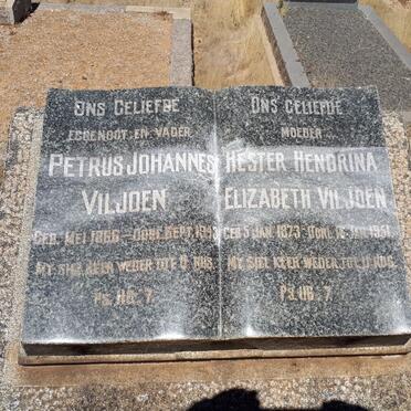 VILJOEN Petrus Johannes 1866-1943 &amp; Hester Hendrina Elizabeth 1873-1951
