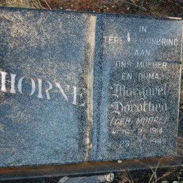 HORNE Margaret Dorothea nee MOORE 1914-1989