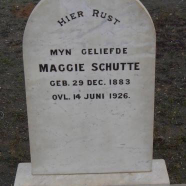 SCHUTTE Maggie 1883-1926