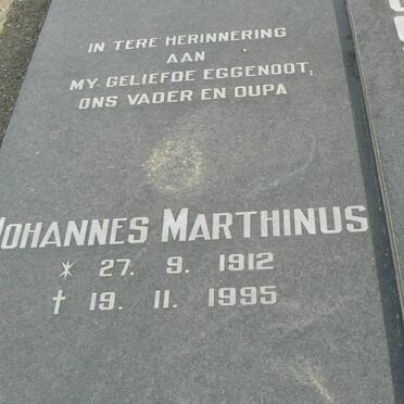 COETZEE Johannes Marthinus 1912-1995