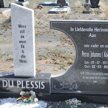 PLESSIS Petrus Johannes, du 1921-2007