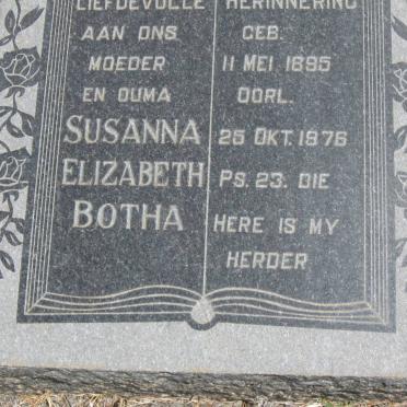 BOTHA Susanna Elizabeth 1895-1976