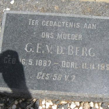 BERG G.E.. v.d. 1887-19?2