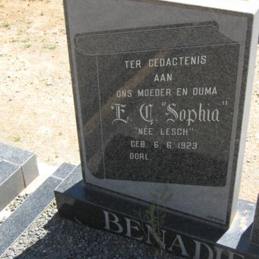 BENADIE E.C. nee LESCH 1923-