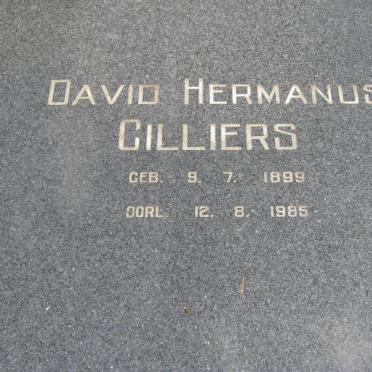 CILLIERS David Hermanus 1899-1985