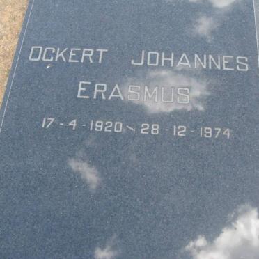 ERASMUS Ockert Johannes 1920-1974