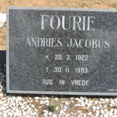FOURIE Andries Jacobus 1922-1983