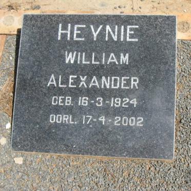 HEYNIE William Alexander 1924-2002