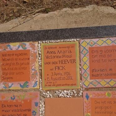 HEEVER Anna Maria Victorina, van den nee FICK 1926-2004