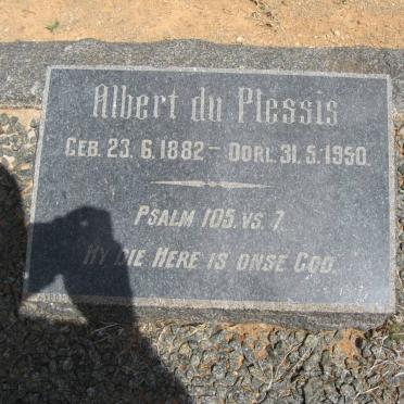 PLESSIS Albert, du 1882-1950
