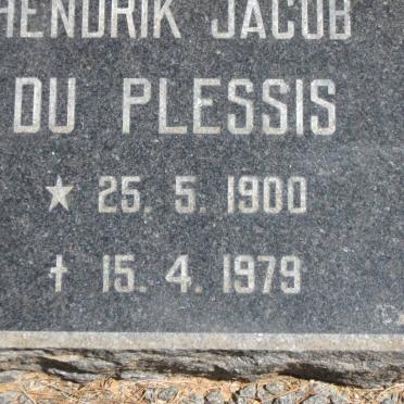 PLESSIS Hendrik Jacob, du 1900-1979