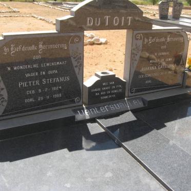 TOIT Pieter Stefanus, du 1924-1998 &amp; Johanna Catharina COETZEE 1924-