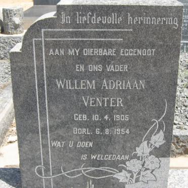 VENTER Willem Adriaan 1905-1954