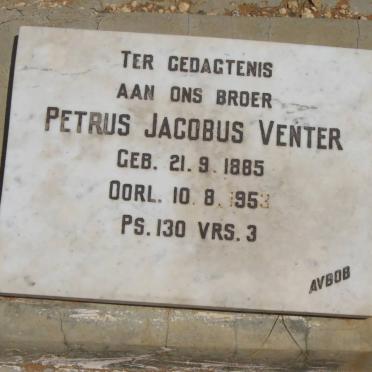 VENTER Petrus Jacobus 1885-1953