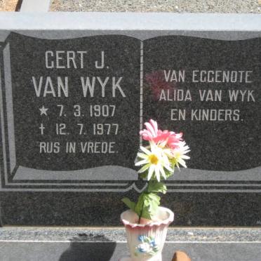 WYK Gert J., van 1907-1977