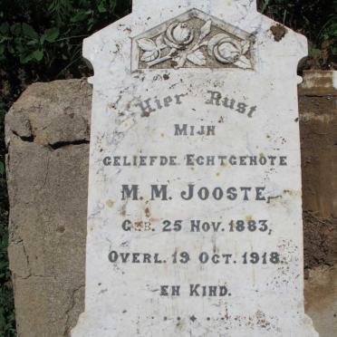 JOOSTE M.M. 1883-1918 :: JOOSTE ? -1918