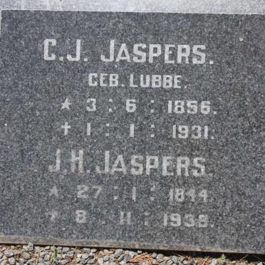 JASPERS J.H. 1844-1935 &amp; C.J. LUBBE 1856-1931