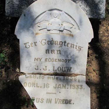 LOUW J.J. 1858-1933