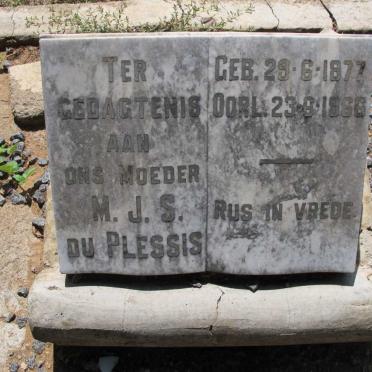 PLESSIS C.J., du 1872-1955 &amp; M.J.S. 1877-1966
