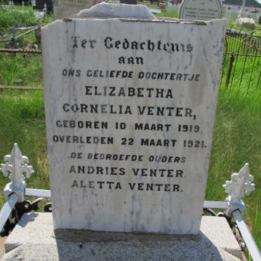 VENTER Elizabetha Cornelia 1919-1921