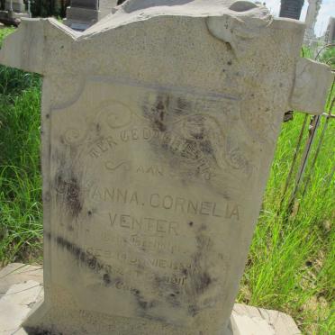 VENTER Johanna Cornelia nee HERHOLDT 1859-1911