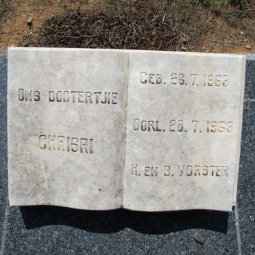 VORSTER Chrisri 1963-1963
