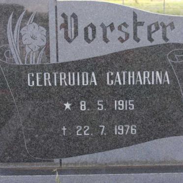 VORSTER Gertruida Catharina 1915-1976