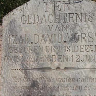 VORSTER Izak David 1817-1884