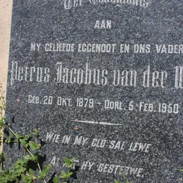 WALT Petrus Jacobus, van der 1879-1950