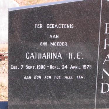 BRAND Catharina H.E. 1900-1979
