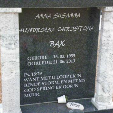 BAX Hendriena Christiana 1955-2013