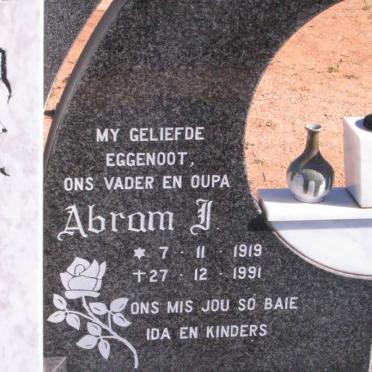 BURGER Abram J. 1919-1991