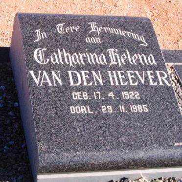 HEEVER Catharina Helena, van den 1922-1985