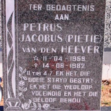 HEEVER Petrus Jacobus, van den 1959-1982